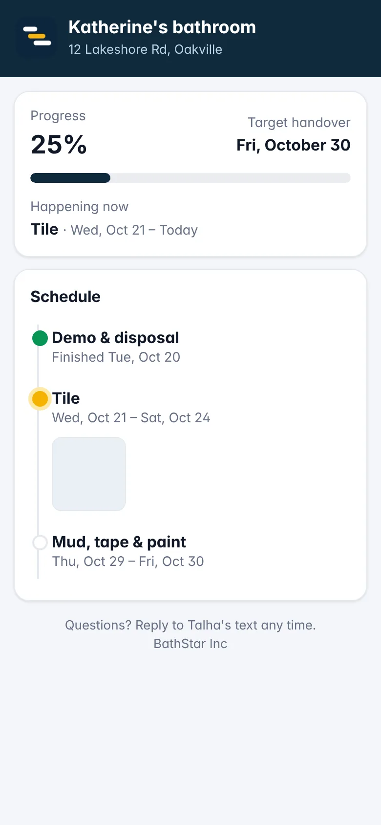 Client page